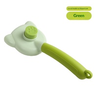 Peigne démêlant en gros pour animaux de compagnie en forme de chat, avec système de libération des poils en un clic, accessoire pour enlever le sous-poil lâche