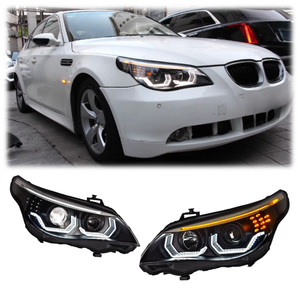 Universal Fit 6000K LED Headlight Kit for 5 Series E60 2003-2010 12V ABS <b>Plug</b>+<b>Play</b> Factory Direct 6000K LED Headlight Assembly P - Product Image 2