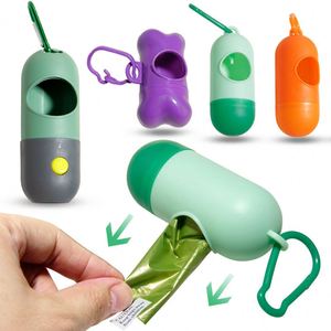 Distributeur de sacs à déjections canines personnalisé avec logo, portable, pour les promenades et les voyages en extérieur, accessoire pour chien - Product Image 1
