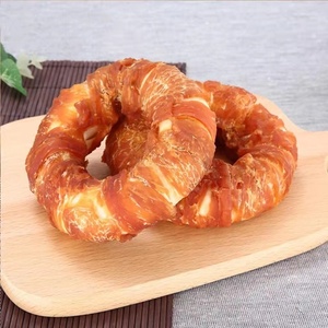 Tavuk Donuts köpek aperatifler Rawhide tavuk Molar köpek bakımı Pet eğitim ödül ile genişletilmiş halka - Product Image 1