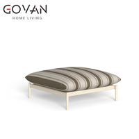 Taburete Otomano Master Built con Superficie de Secado Rápido y Estructura Resistente a la Intemperie para Piscina, Patio y Terraza