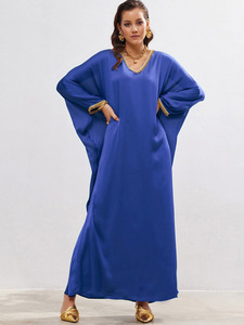 2024 nueva <span class=keywords><strong>ropa</strong></span> de Arabia Saudita superventas musulmana túnica sólida borde vestido de adoración Sudeste asiático Dubai <span class=keywords><strong>ropa</strong></span> de <span class=keywords><strong>mujer</strong></span> - Product Image 6