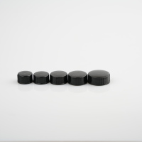 Bouchon à Vis Noir en Plastique 18/400 20/400 22/400 24/400 28/400 avec Bouchon Intérieur Conique pour Bouteille Boston 5 ml 10 ml 30 ml