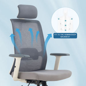 Silla de Oficina Ergonómica de Altura Ajustable, Giratoria 360°, de Malla, Cómoda Silla Ejecutiva para Computadora para el <span class=keywords><strong>Hogar</strong></span> - Product Image 3