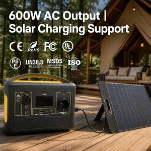 Estación de Energía Portátil de 600W, Batería LiFePO4 de 492.8Wh, <span class=keywords><strong>UPS</strong></span> de 110V/220V para Camping, CPAP, Respaldo Doméstico, Fabricante Mayorista - Product Image 1