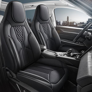 Fundas de Asiento de Coche de Cuero PVC de Lujo, Juego Completo Universal para Todas las Estaciones, 11 Piezas, para Modelos CX-5, RX, Touran, Directo de Fábrica - Product Image 4