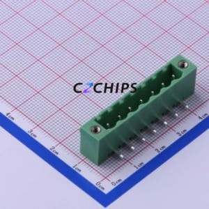 KF2EDGRM-5.0-7P Plug-in Terminal Block Bent Lead Through Hole,P=5mm Board-to-Board / Socket - Closed Screw Fixing 1x7P 5mm - Product Image 1