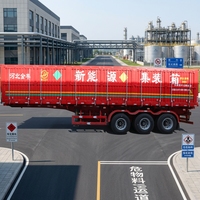 Semi-remorque fermée en acier JINFENG de haute qualité, 40 pieds, 53 pieds, 20-80 tonnes, 3/4 essieux, avec train de roulement robuste, nouvelle remorque porteuse