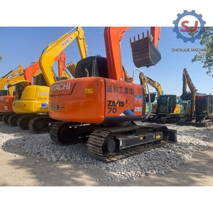 Excavatrice Hitachi ZX70 d'occasion de haute qualité, 7 tonnes, avec boîte de vitesses, pompe et roulement – Bon état du moteur, livraison gratuite, rapport inclus - Product Image 3