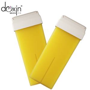 Vente en gros d'usine, cartouche de <span class=keywords><strong>cire</strong></span> dépilatoire à rouleaux, 100 ml de colophane pour l'<span class=keywords><strong>épilation</strong></span> du corps entier, jambes, noix de coco, aloès, miel, beurre de karité - Product Image 1