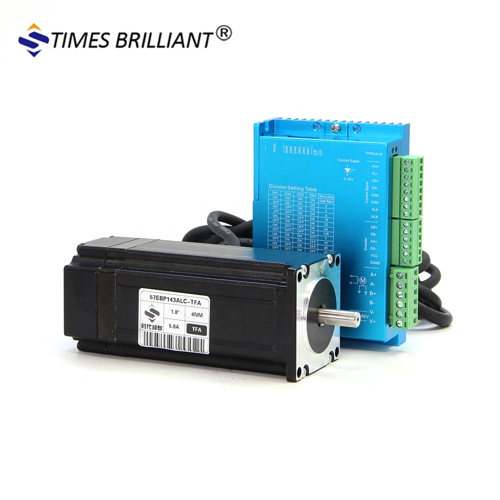 Поставка из китая nema 23 3Nm гибридный закрытый шаговый серводвигатель CNC kit