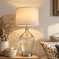 Lampe de table LED en verre, commande tactile, sans fil, écologique, en tissu flexible, fonctionnant sur batterie, à intensité variable, design moderne, lampe de chevet