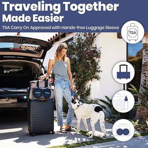 Bolsa de Viaje para Perros, Contenedores para Almacenamiento de Alimentos, Tapete de Silicona, Tazones Plegables Grandes, Accesorios para Perros Aprobados por Aerolíneas, Organizador, Bolsa para Excrementos - Product Image 3