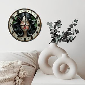 Round Wooden Wall <b>Clock</b> 25x25Cm Silent Non Ticking Easy Read Home Living Room Decor - Product Image 3