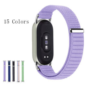 <span class=keywords><strong>Correa</strong></span> de Nailon con Bucle Ondulado para Xiaomi <span class=keywords><strong>Band</strong></span> 8 9 10, Modelo con Conector Metálico, Accesorio para Reloj Inteligente Deportivo, Producto Nuevo al por Mayor 2025 - Product Image 1