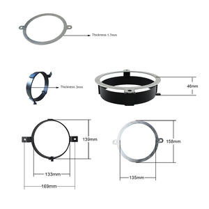 Vtx 1300 vtx 1800 2002-2008 मोटरसाइकिलों के लिए बढ़ते ब्रैकेट किट के साथ एल्यूमीनियम 5.75 इंच हेडलाइट - Product Image 5