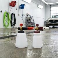 Yihao YH-JSPH – Flacon pulvérisateur en métal pour canon à mousse, direct usine ; Pistolet pulvérisateur à mousse haute pression pour lavage de voiture avec cœur en laiton ; Réglable