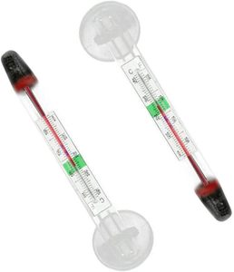 Thermomètre flottant en verre pour aquarium avec ventouse, thermomètre pour aquarium, sans danger pour les poissons d'eau douce et d'eau salée - Product Image 1
