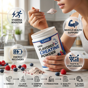 <span class=keywords><strong>Lumena</strong></span> HACCP Prêt FBA, Délai de Livraison Rapide, Vente en Gros, Poudre de Créatine Personnalisée Aromatisée, Antioxydant, 5g de Dose Quotidienne, Endurance Quotidienne pour le Fitness - Product Image 2