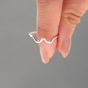 Anello rosa <span class=keywords><strong>oro</strong></span> argenteo nicchia argento 925 anello geometrico <span class=keywords><strong>per</strong></span> matrimonio fidanzamento anniversario festa - Product Image 2