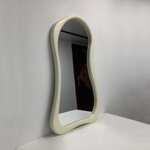 Contemporain <span class=keywords><strong>Moderne</strong></span> Grand Cadre en Bois Blanc Miroir de Sol de Luxe Incassable Corps Complet Debout Style Design Art Déco - Product Image 3