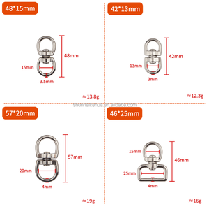 Nickel Plated Zinc Alloy 8 Shaped Double Ended Swivel <strong>Eye</strong> <strong>Hooks</strong> - Product Image 3