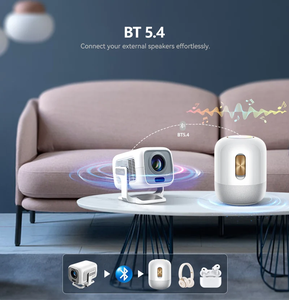 Bán Buôn X3 4K Mini Chiếu 1080P Android 11 Thông Minh Rạp Hát Tại Nhà Máy Chiếu 200ANSI Lumens Tự Động Tập Trung Video LCD Chiếu - Product Image 3