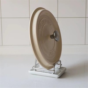 Thickened 304 Stainless Steel Standing Type Modern Pot Lid <b>Rack</b> for Casserole and Cutting Board - Product Image 2