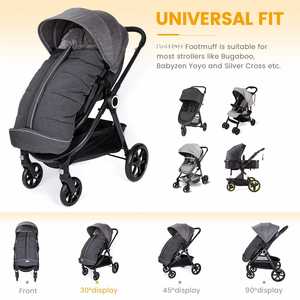 Sac de couchage pour bébé chaud d'hiver, imperméable, sac de couchage pour poussette, temps froid - Product Image 3