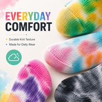 Chaussettes de sport décontractées unisexes en coton côtelé, personnalisées, tie-dye, pour le streetwear, vente en gros, OEM