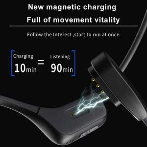 ชุดหูฟังสื่อสารทางธุรกิจแบบ Bone Conduction BT 5.3 หูฟังไร้สายพร้อมไฟ LED แสดงสถานะ ลดเสียงรบกวนขั้นสูง - Product Image 4