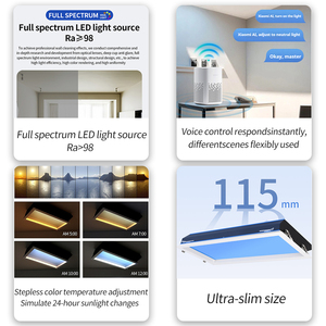 स्मार्ट आधुनिक नेतृत्व एकीकृत छत एम्बेडेड कृत्रिम आकाश प्रकाश बेडरूम के लिविंग रूम के लिए स्पष्ट प्राकृतिक सजावट - Product Image 3