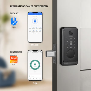 Cerradura de puerta de diseño personalizado OYO para puerta de madera sin llave biométrica al aire libre contraseña electrónica aplicación huella digital puerta inteligente <span class=keywords><strong>Loc</strong></span> - Product Image 4