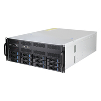 En stock boîtier de serveur Gpu G465-12 avec fond de panier Mini-sas 6 Gb/s 4U 12 baies HDD prenant en charge 4 pièces carte Gpu double largeur inférence AI