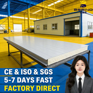 Panneaux sandwich en PU isolants faciles à installer, panneaux sandwich en PU personnalisés pour l'isolation des murs, panneaux isolants en <span class=keywords><strong>mousse</strong></span> rigide en polyuréthane PU - Product Image 1