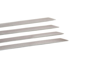 Brochettes de barbecue en acier inoxydable, métal plat, larges, réutilisables, outils de grillade avec accessoires de support, origine Chine, EMI-26SK pour la cuisine en plein air - Product Image 4