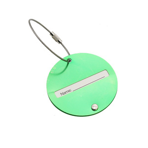 Хит продаж: Водонепроницаемая круглая багажная бирка из искусственной кожи с индивидуальным логотипом и функцией защиты от потери, для чемоданов, трансграничная поставка - Product Image 6