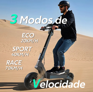 Trottinette électrique H4 2400W avec écran intelligent, vitesse maximale <span class=keywords><strong>70</strong></span> km/h, autonomie 75 km, pneus de 11 pouces, batterie au lithium, entrepôt Brésil - Product Image 5