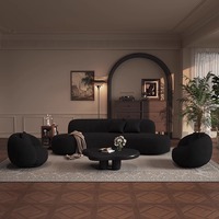 Ensemble de canapés sectionnels inclinables modernes pour petit salon familial, magasin de vêtements, salon de beauté, centre commercial, villa, réception