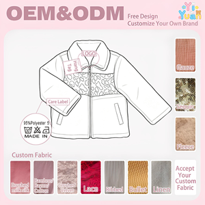 Cappotto in Finta <span class=keywords><strong>Pelliccia</strong></span> per Bambine, Patchwork Leopardato, Zip Frontale, Collo Alto, <span class=keywords><strong>Giacca</strong></span> Invernale Termica Casual alla Moda per Bambini - Product Image 2