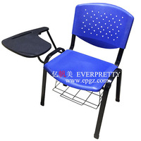 Chaise de classe moderne pour l'école et l'université, chaise ergonomique en bois avec tablette d'écriture pour étudiants