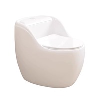 Toilette moderne en céramique verte vintage à la française monobloc en forme d'œuf à double chasse de grand diamètre pour salle de bain de villa personnalisée