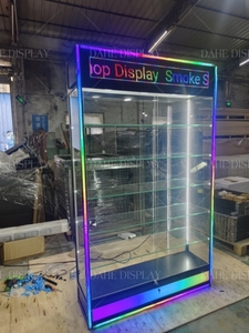 Đứng khói cửa hàng hiển thị tủ kính trưng bày thêm tầm nhìn hiển thị trường hợp khói cửa hàng hiển thị trường hợp với đèn LED - Product Image 3