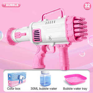 Luckykoo - Pistola de Burbujas Automática de 32 Agujeros para Niños, Juguete de Burbujas para Exteriores - Product Image 4