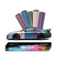 Fabricante Vende Película de Vinilo PET que Cambia de Color, Película de Embalaje de Metal Perlado Blanco PPF, Película de Embalaje Automotriz