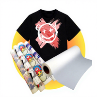 HyperTransprint - Lámina DTF A3 de 30 cm, Película PET de Doble Cara, Transferencia de Calor Instantánea a Alta Temperatura, Papel de Transferencia Térmica en Frío, Negro