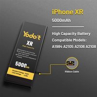 Batterie de remplacement Yodoit pour XR 5000mAh, capacité Li-Ion augmentée de 69%, kit d'outils de réparation 0 cycle, noir, fabriqué en Chine