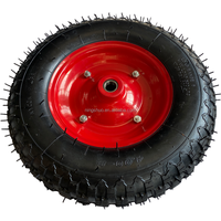 Ningshuo NSPM7034 brouette gonflable remplie d'air 16 pouces 4.80/4.00-8 roue en caoutchouc pneumatique