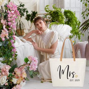 Mr and Mrs Gifts Regalos <span class=keywords><strong>de</strong></span> novia Bolso <span class=keywords><strong>de</strong></span> mano <span class=keywords><strong>de</strong></span> novia Boda Despedida <span class=keywords><strong>de</strong></span> soltera Luna <span class=keywords><strong>de</strong></span> miel Totes <span class=keywords><strong>de</strong></span> lona grandes con cremallera - Product Image 2