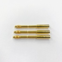 Connecteurs télescopiques plaqués or 24 carats Hongsheng, très demandés, en laiton, type banane, avec bornes de contact de masse enfichables